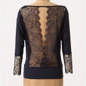Anthropologie Deletta open back lace top